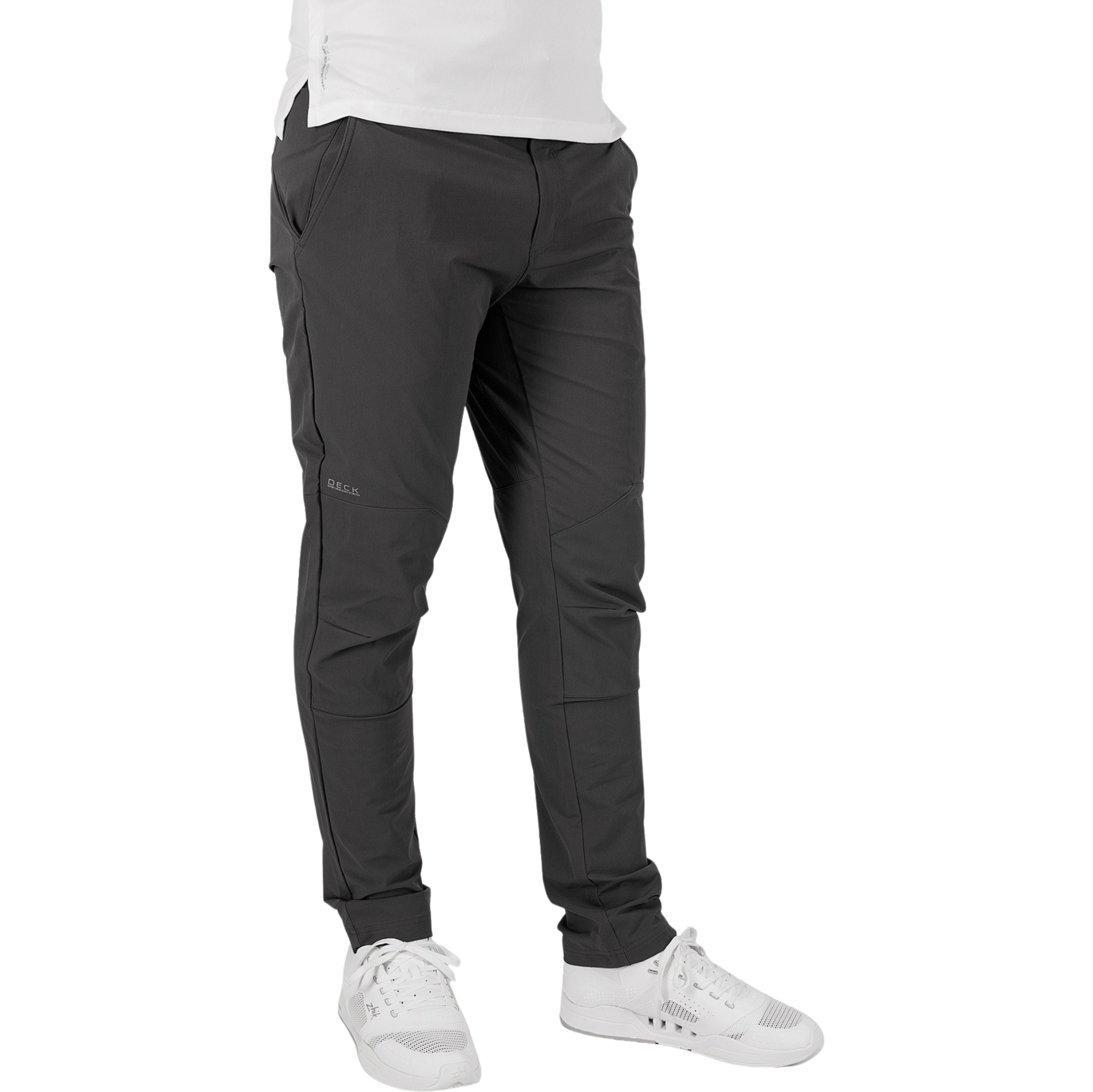Zhik Heren Stretch Fast Dry Deck Pant PNT-0275-M-DGY - Broek Met Elastische Band. Dark Grey